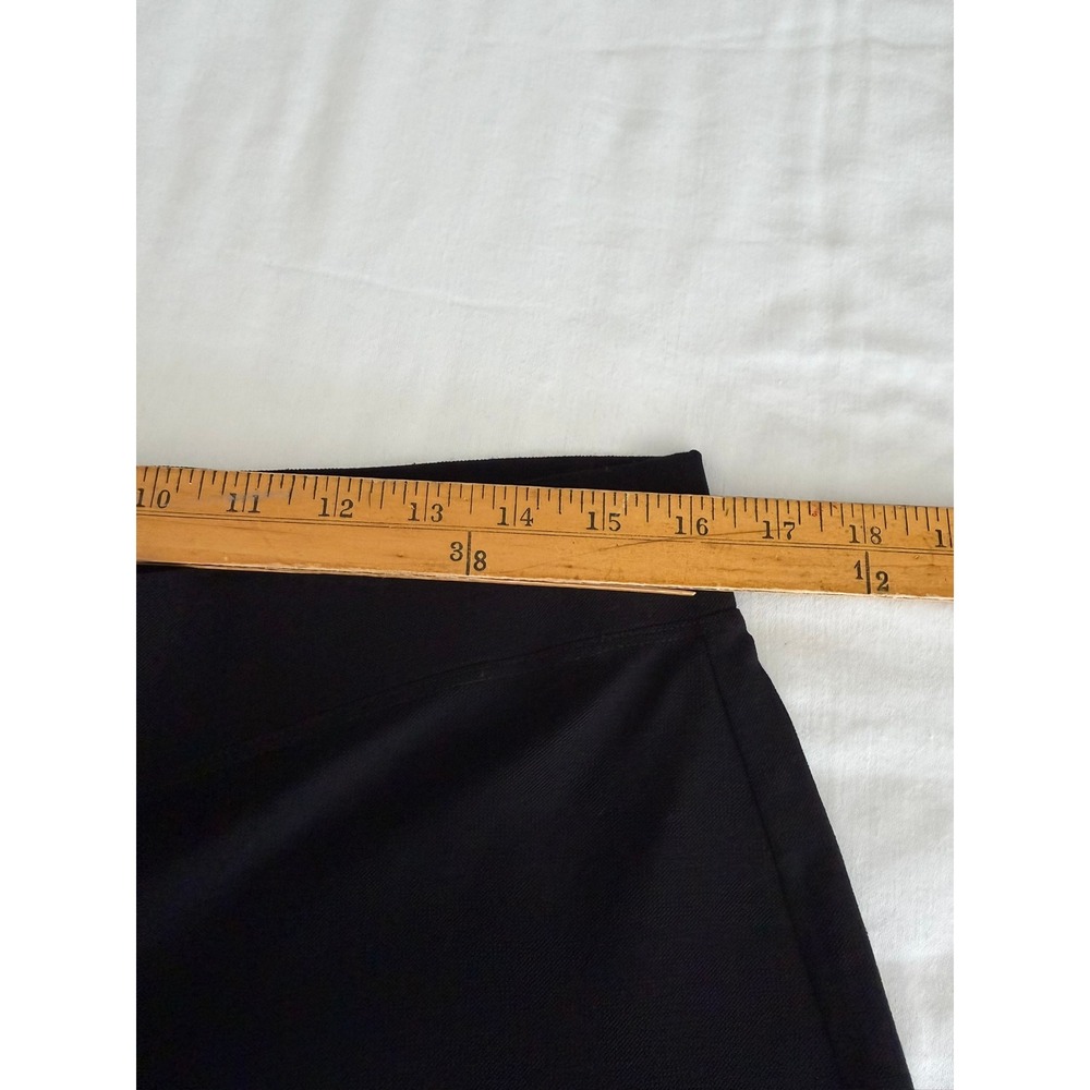 Eileen Fisher Black Stretch Crepe Pull On Ankle Pants P6375M Womens Medium - Picture 9 of 10